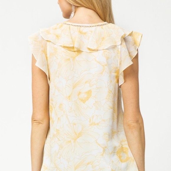 Freesia Flutter Sleeve Blouse - Picture 4 of 7